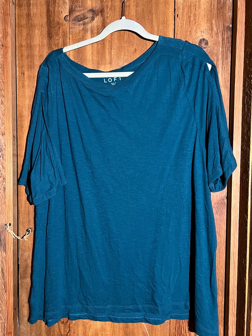 LOFT Teal Short-Sleeve Women's Top